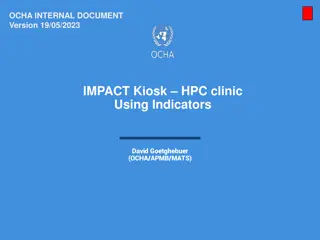 Evaluation of OCHA Impact Kiosk Clinic Metrics and Strategic Planning