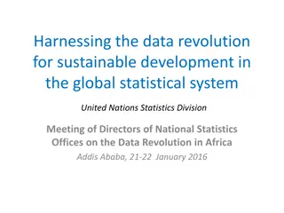 Embracing the Data Revolution for Sustainable Development