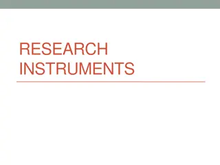 Research Instruments in Academic Studies