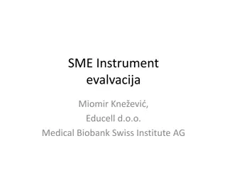 Statistical Overview of SME Instrument Evaluation and Project Distribution