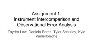 Instrument Intercomparison and Observational Error Analysis