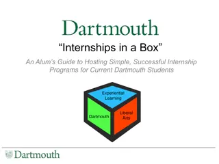 Guide to Hosting Successful Internship Programs for Dartmouth Students