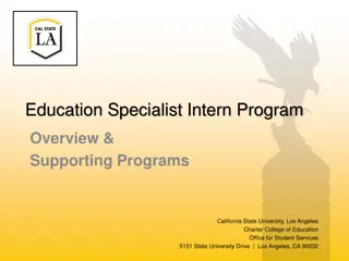 Education Specialist Intern Program at California State University, Los Angeles