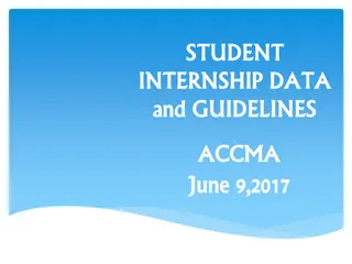 Student Internship Data and Guidelines Survey Results