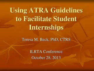 Guidelines for Therapeutic Recreation Internships