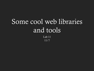 Overview of Web Libraries, Tools, and Frameworks for Building Web Apps