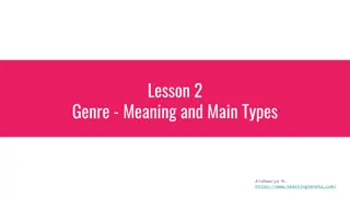 Genre: Meaning and Main Types in Writing, Movies, and Music