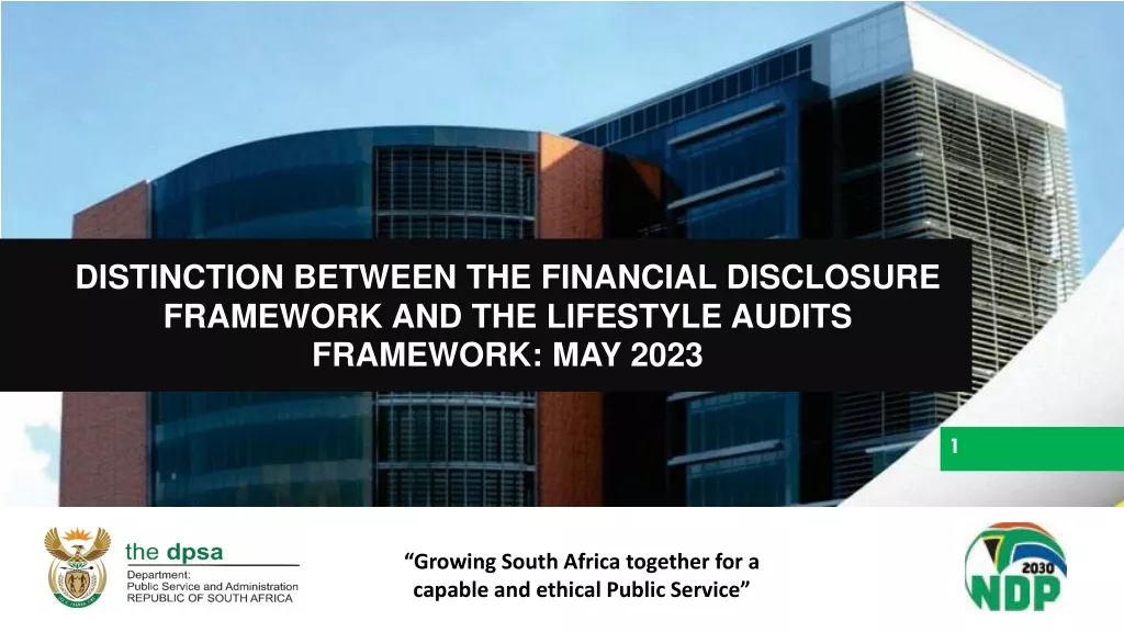 Financial Disclosure and Lifestyle Audits Frameworks