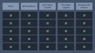 Joint Rules Jumble at Montana's State Capitol: A Blend of Art, History, Ethics, and Bill Deadlines