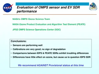 Evaluation of OMPS Sensor and EV SDR Performance by NASA