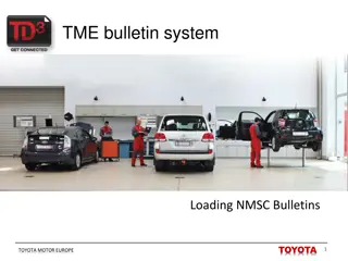 Toyota Bulletin System User Guide