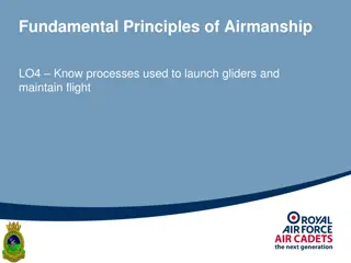 Processes Used to Launch Gliders and Maintain Flight