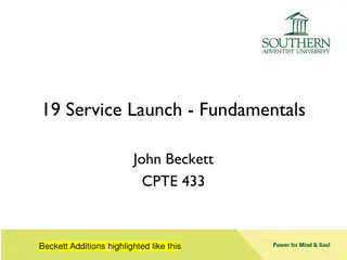 Service Launch Fundamentals for Successful Deployment