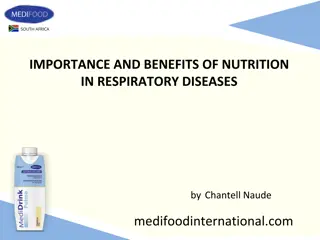 Importance and Benefits of Nutrition in Respiratory Diseases