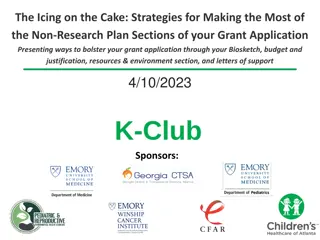 Strategies to Enhance Non-Research Sections in Grant Applications