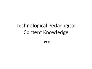 Technological Pedagogical Content Knowledge (TPCK)