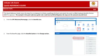 How to Initiate and Submit a Life Event Change in Employee Benefits System