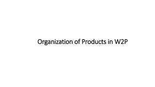 Overview of Products and Services in W2P Organization