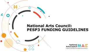 National Arts Council PESP3 Funding Guidelines