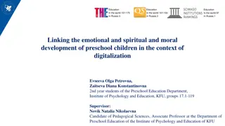 Emotional and Spiritual Development of Preschool Children in the Digital Age