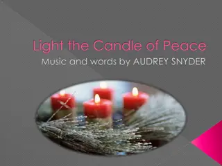 Light the Candle of Peace - Music and Words by Audrey Snyder