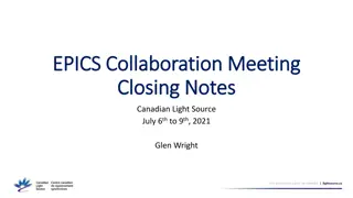 Recap of Canadian Light Source EPICS Collaboration Meeting 2021