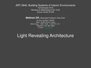 Understanding Light in Interior Environments: ART 2640