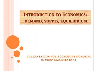 Economics: Demand, Supply, and Equilibrium