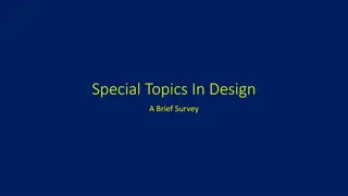 Special Topics in Design: Factorial Experiments and Fractional Designs