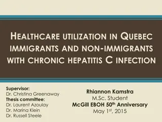 Healthcare Utilization in Quebec Immigrants and Non-Immigrants with Chronic Hepatitis C Infection