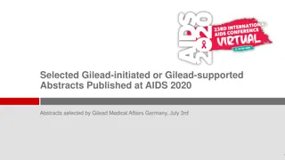 Selected Gilead Abstracts Published at AIDS 2020