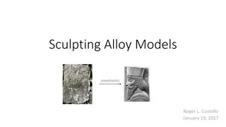 Exploring the Art of Alloy Modeling and Constraint Application