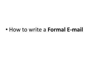 Master the Art of Writing Formal Emails