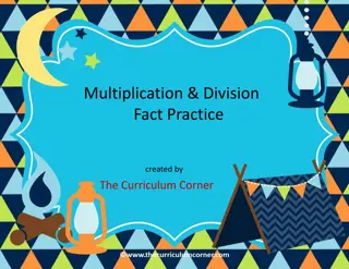 Math Fact Practice for Multiplication and Division