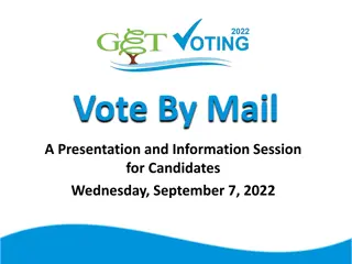 Vote By Mail Information Session for Candidates: Enhancing Voter Engagement and Accessibility