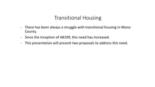 Addressing Transitional Housing Needs in Mono County