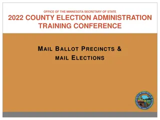 Minnesota County Election Administration Training Conference Overview