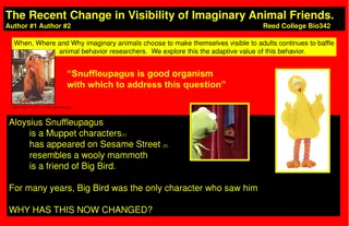 The Recent Change in Visibility of Imaginary Animal Friends