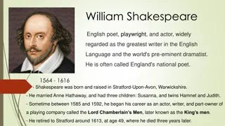 Historical Figures and Literary Works of Shakespeare