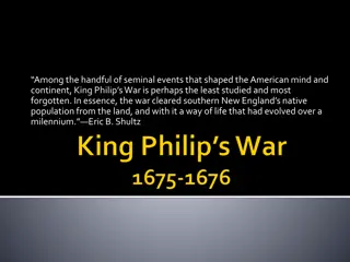 The Forgotten Legacy of King Philip's War