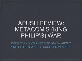 King Philip's War: A Comprehensive Review for APUSH Success