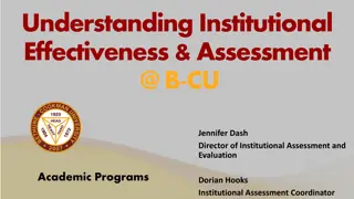 Institutional Effectiveness and Assessment at B-CU