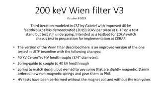 Development and Testing of Improved 200 keV Wien Filter System