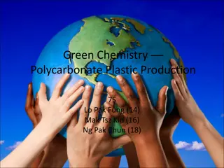 Innovative Green Chemistry Approach in Polycarbonate Plastic Production