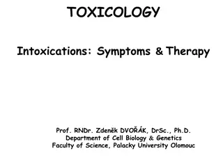 Overview of Toxicology: Intoxications, Symptoms, and Therapy