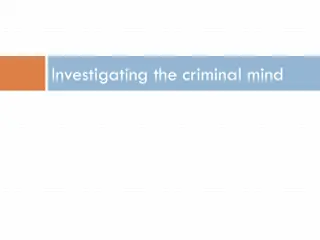 Unraveling the Criminal Mind: A Look Into Forensic Psychiatry