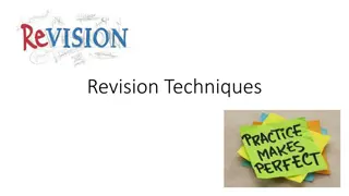 Effective Revision Techniques for Better Learning