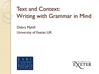 Grammar-Writing Relationship and Its Impact on Student Outcomes