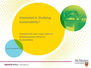 Exploring an Interdisciplinary Minor in Sustainability at McMaster University