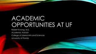 Academic Opportunities and Requirements at UF for Dual Degrees and Minors